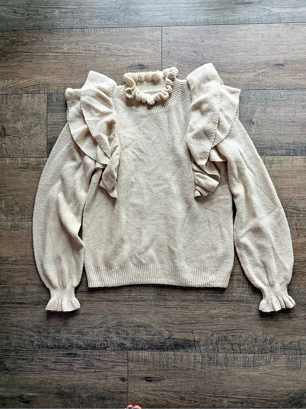 Part Two Alpaca + Wool Ruffle Sweater